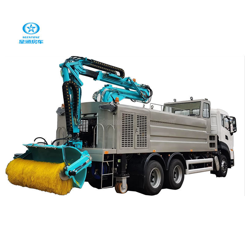 China Factory Tunnel wall cleaning vehicle Guardrail Washer Truck Highway Cleaning Vehicle for sale