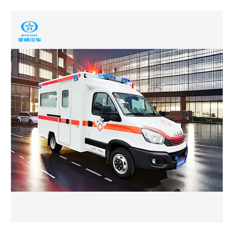 Mobile CT stroke ambulance emergency equipment ICU iveco diesel ambulance vehicle with respirateur medical