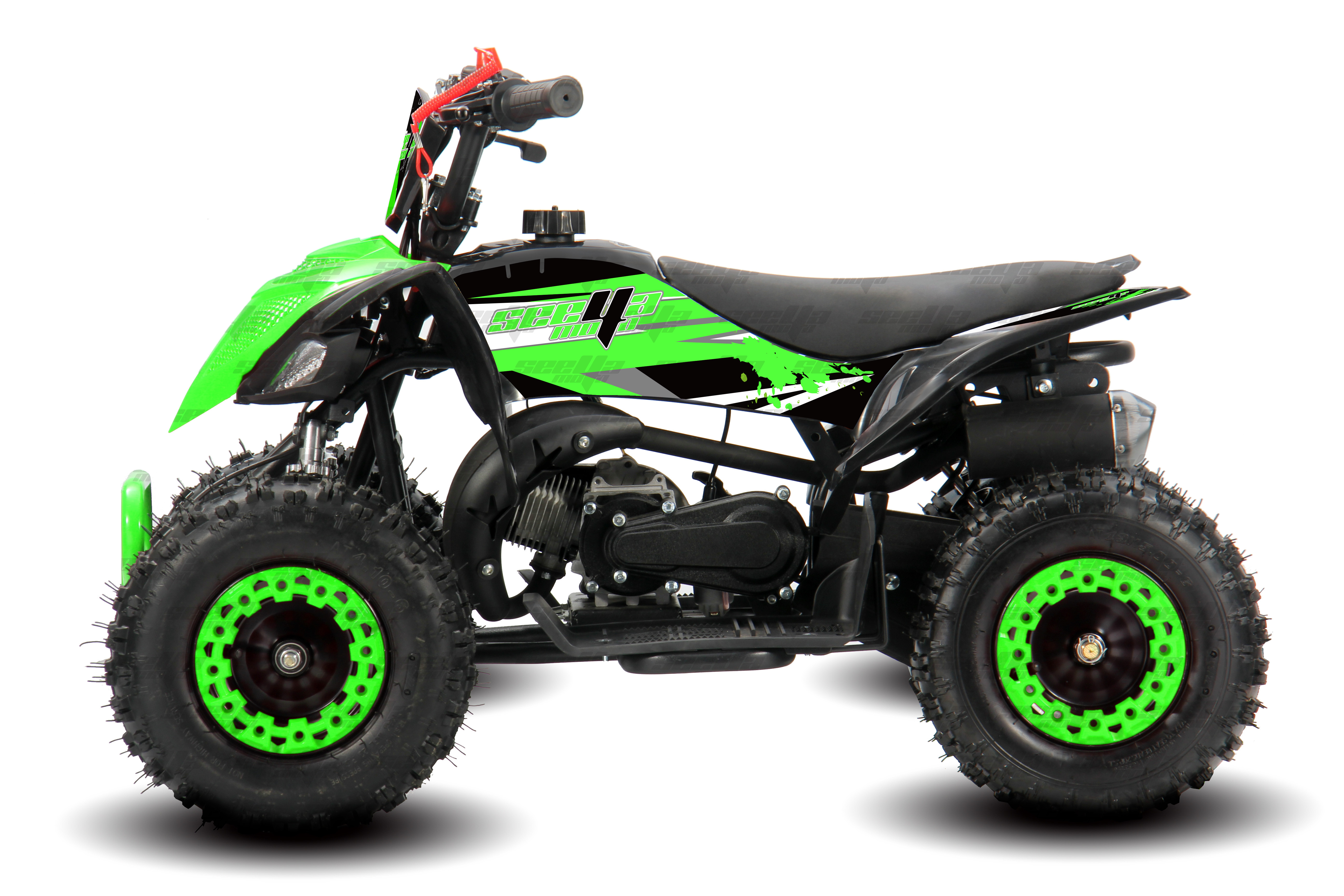 Seeyamoto kids mini gas powered atv 50cc quad atv 4 wheeler quad bike 49cc Y1