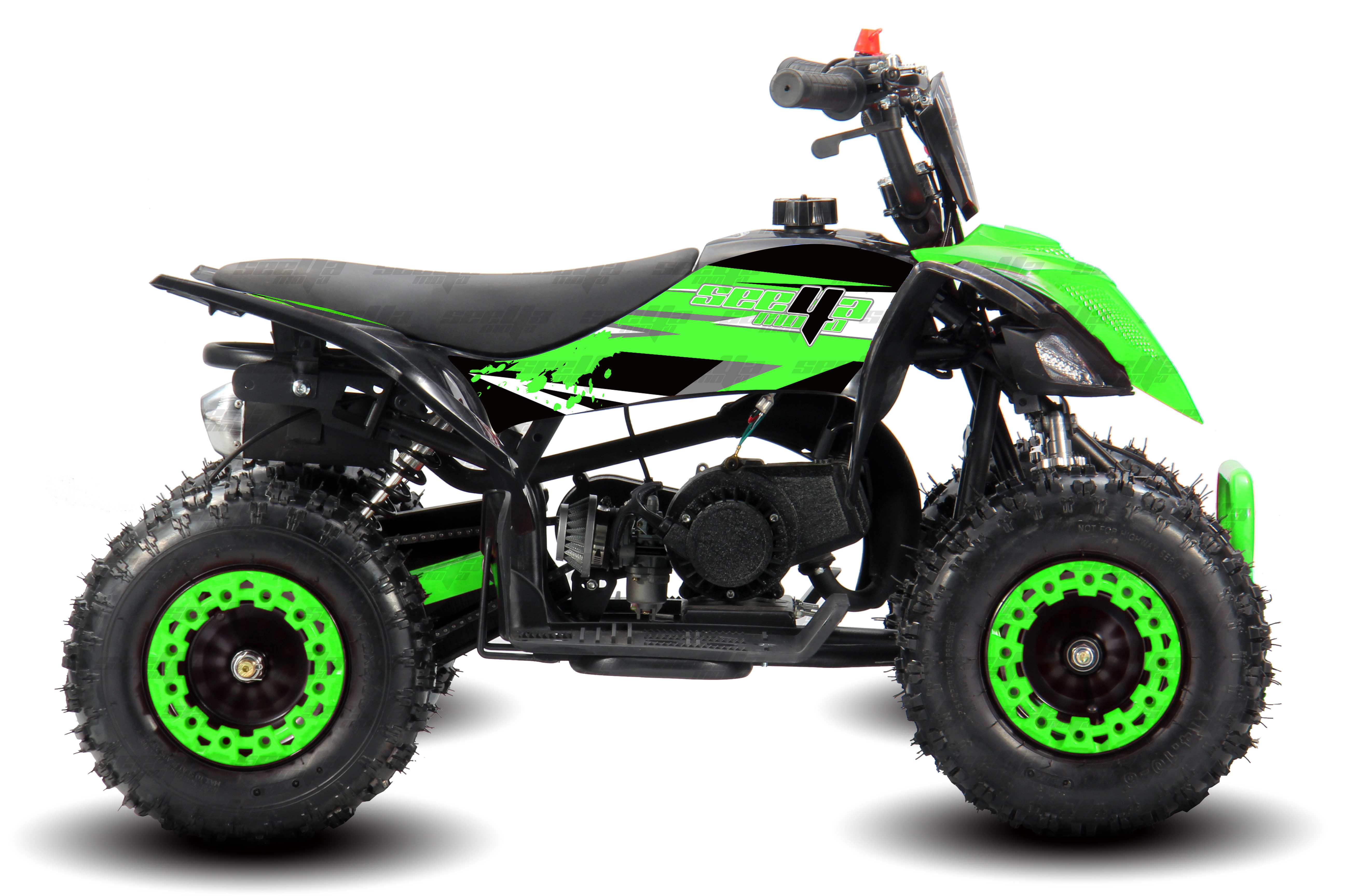 Seeyamoto kids mini gas powered atv 50cc quad atv 4 wheeler quad bike 49cc Y1