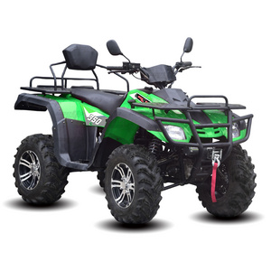 New Green CVT 350CC 4WD off road 4 wheels Automatic ATV quad bike H13 EFI 4X4 SHAFT Drive QUAD with CE