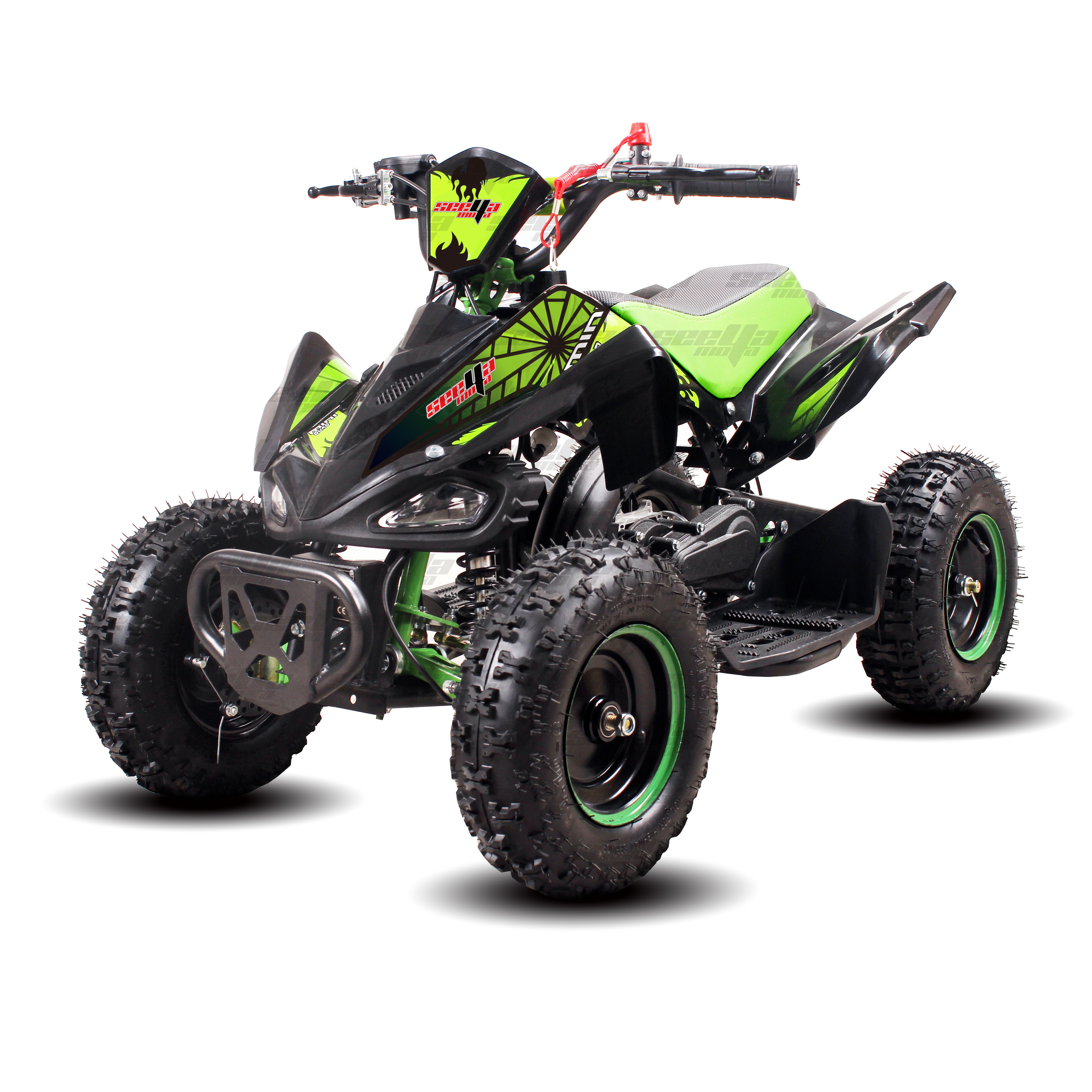 New Green 49cc 2 stroke fully automatic ATV kids quad bike S1 with CE