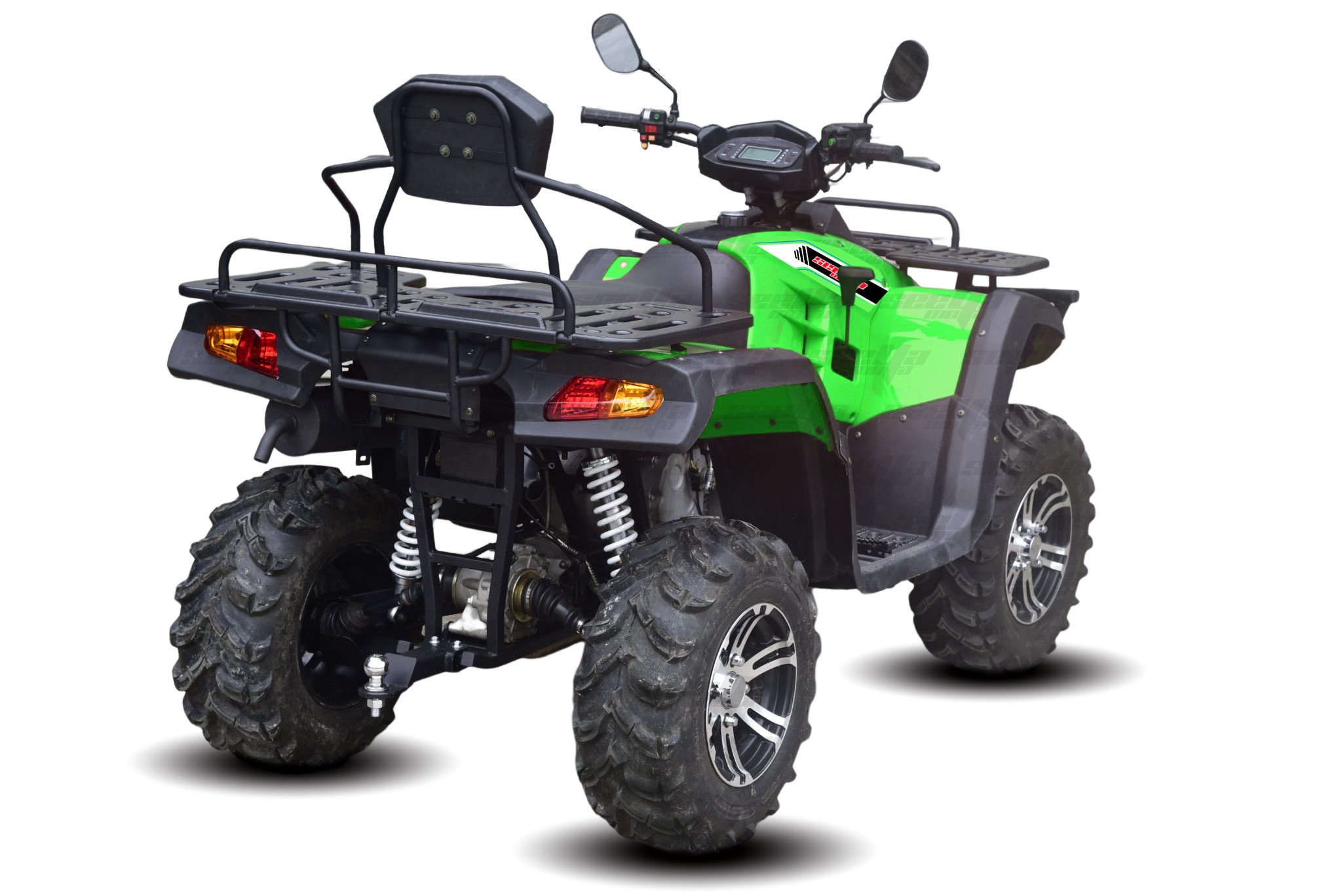 New Green CVT 350CC 4WD off road 4 wheels Automatic ATV quad bike H13 EFI 4X4 SHAFT Drive QUAD with CE