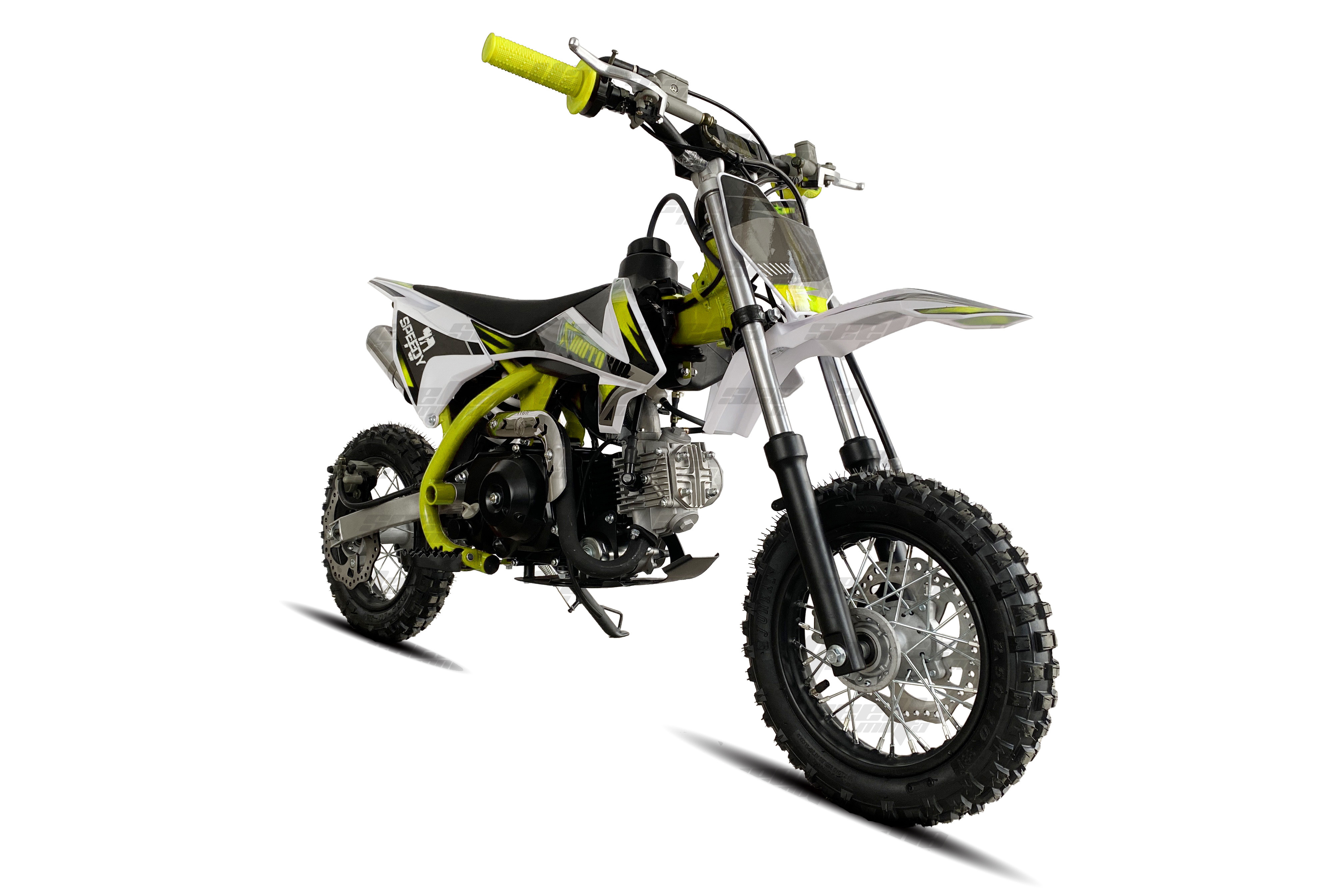 New Yellow 70cc 4 stroke fully automatic pit bike for beginner kids dirt bike cross motorcycle T02 with CE