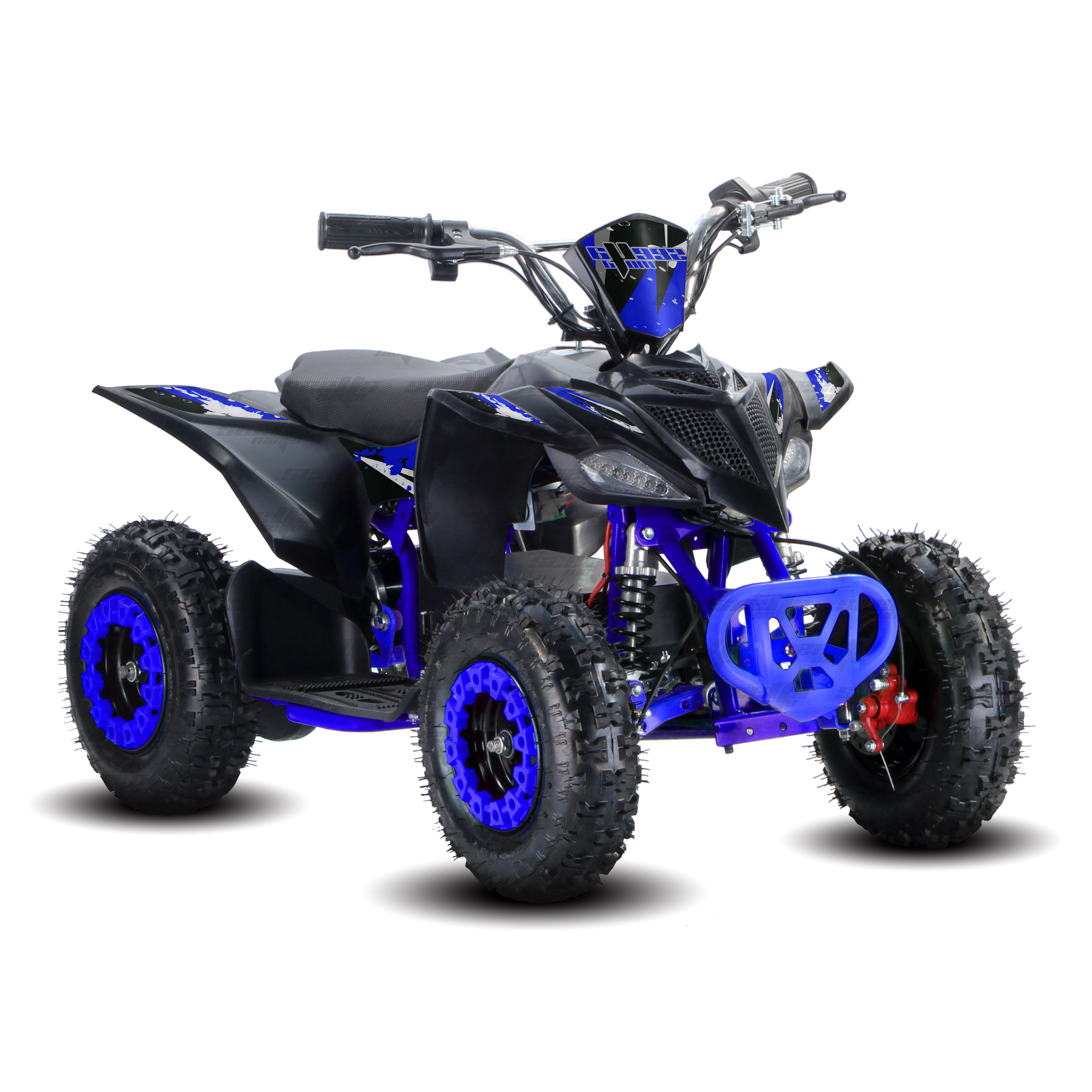 New BLUE SEEYAMOTO 800W 36V OFF ROAD MINI ATV lead acid battery electric ATV kids quad bike E-Y1 with CE