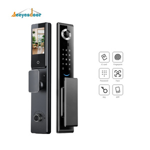 Seeyesdoor Fingerprint Door Lock Waterproof Ip66 Outdoor Fingerprint Smart Door Lock Tuya App For Aluminum Wooden Doors