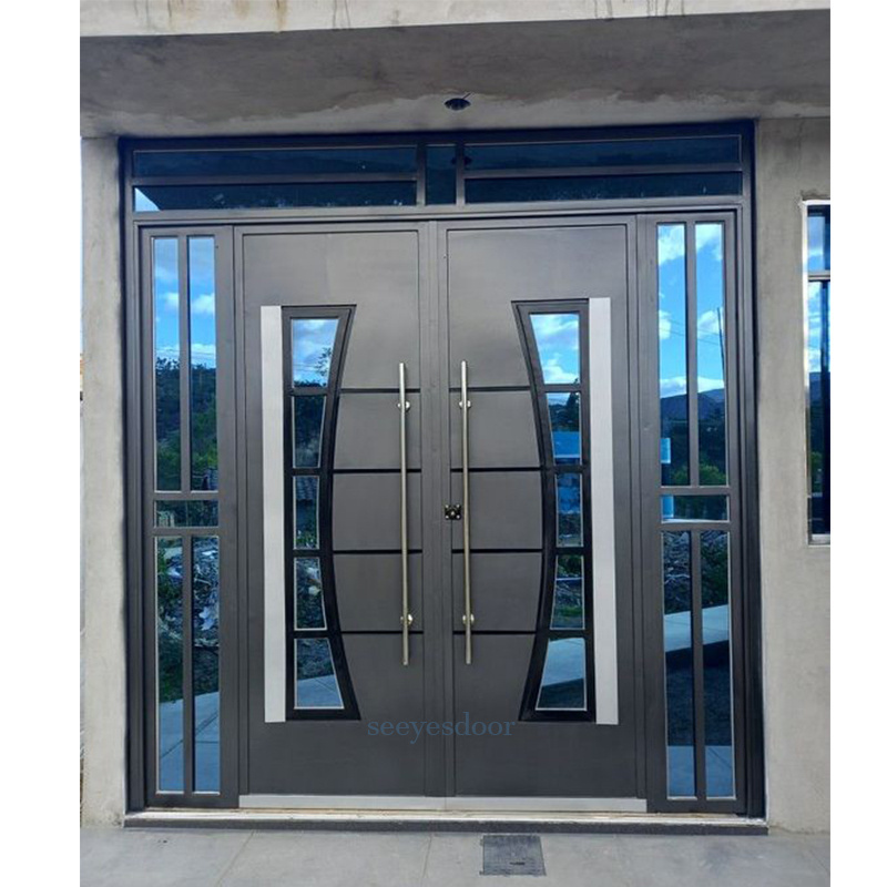 Seeyesdoor Factory Custom Main Door Anti-Theft Stainless Steel Security House Front Doors For House With Wholesale Price