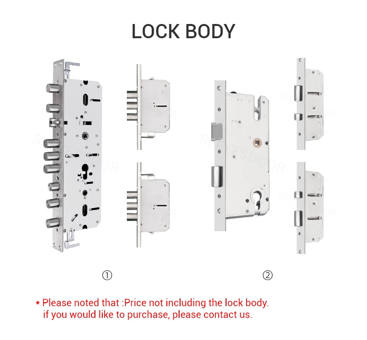 Seeyesdoor Smart Front Door Lock Tuya Fingerprint Smart Lock For Aluminum Door Smart Lock With Camera