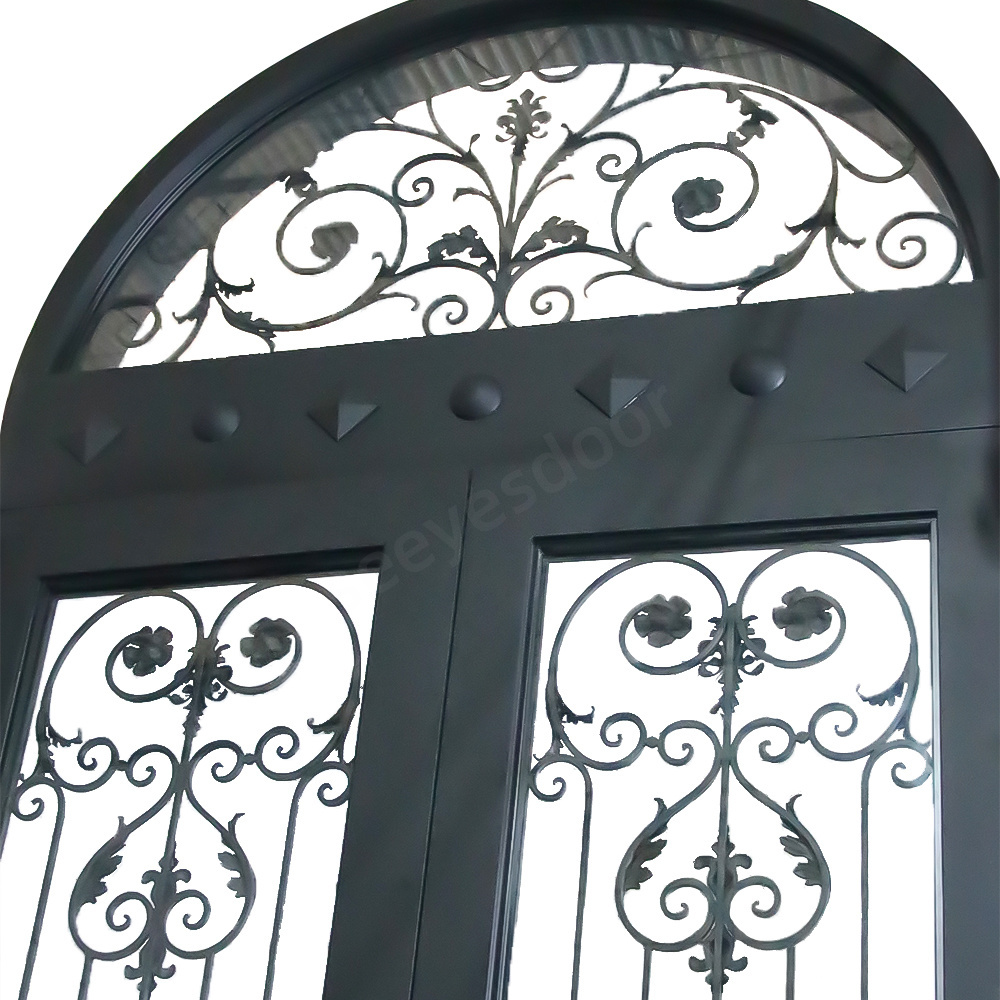 Seeyesdoor Cheap Price Doors Main Surface Latest Europe Pattern Wrought Iron Door Gates Style Steel Village Villa Design