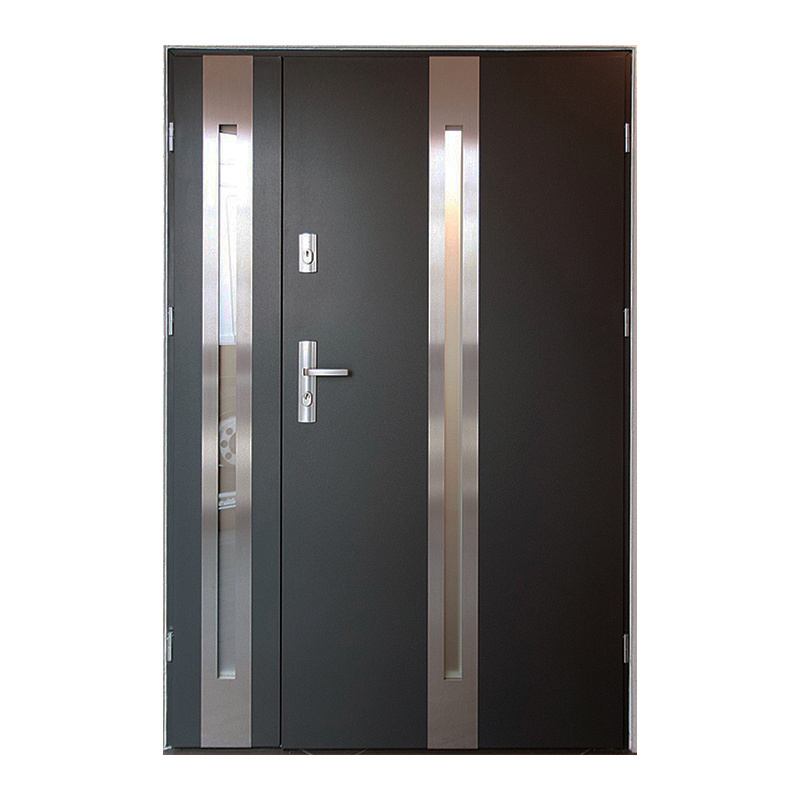 Seeyesdoor Hot Sale Custom Exterior Main Security Door Design Safety Metal Aluminum Front Entry Door