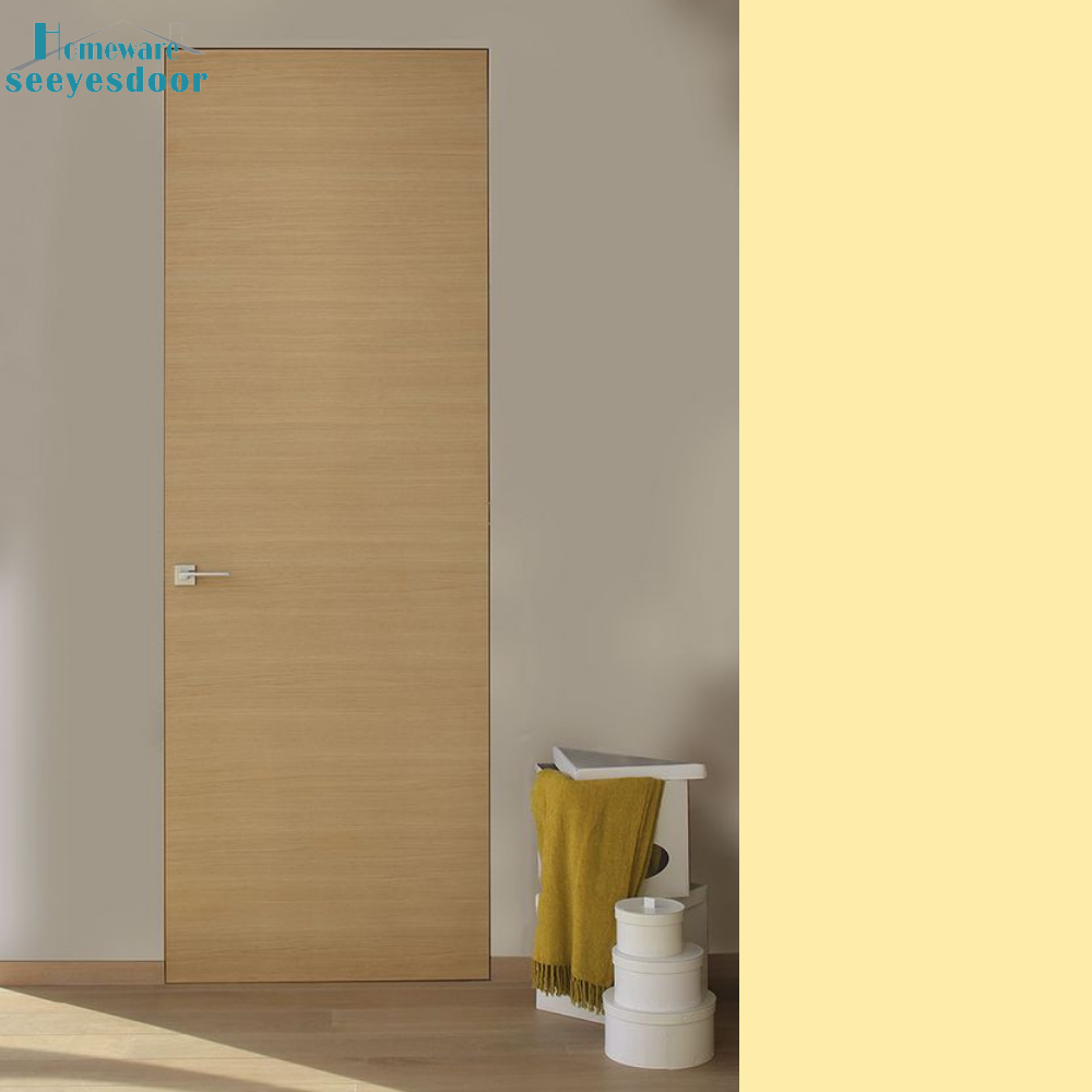 Seeyesdoor high quality aluminum frame white composite hidden doors for hotel room