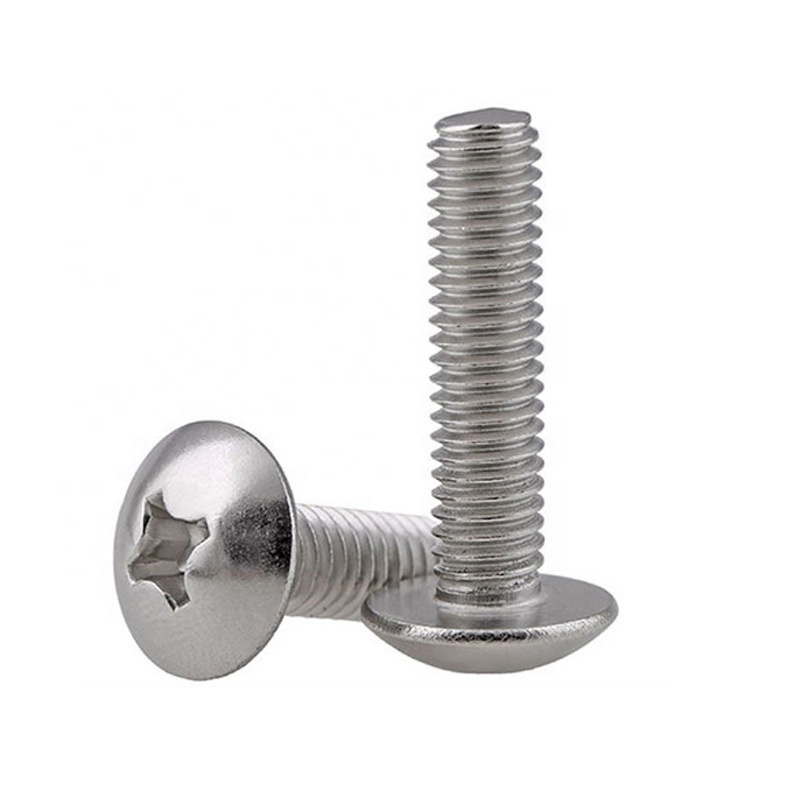 Stainless steel mushroom head cross large flat head machine screw umbrella head screw for Machinery