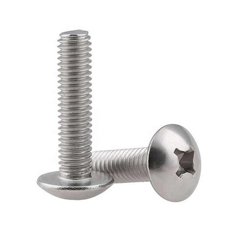 Stainless steel mushroom head cross large flat head machine screw umbrella head screw for Machinery