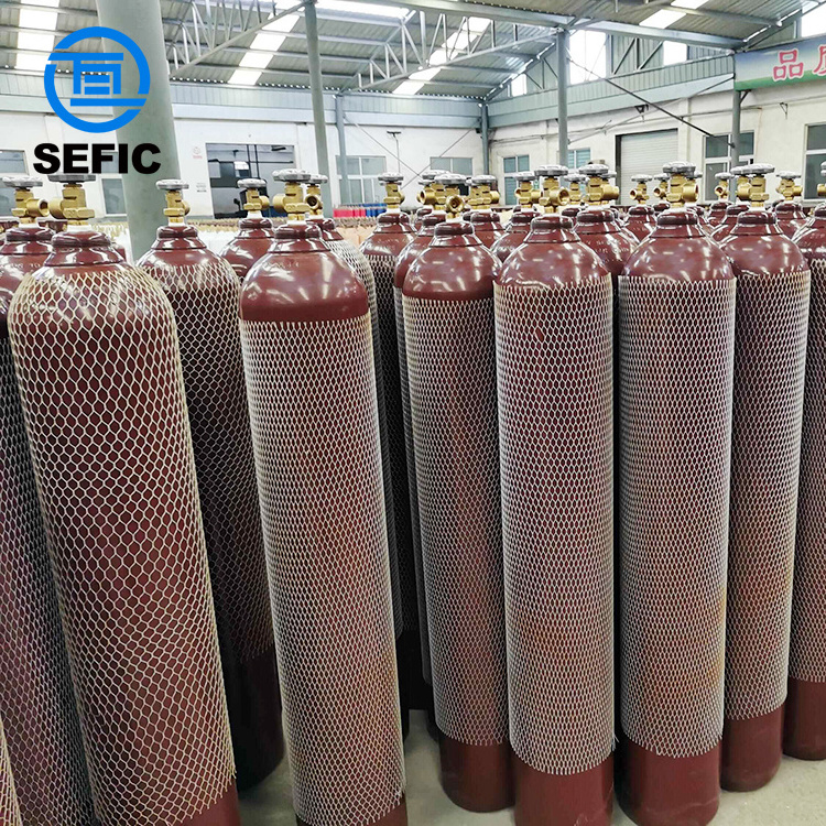 Wholesale High Purity Industrial Welding Gas Cylinder Acetylene Gas Cylinder Price C2H2 Gas in 40L Cylinder