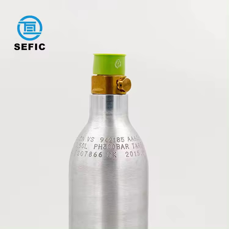 Manufacturer Wholesale Aluminium Soda Making Cylinder Co2 Gas 0.6L Soda Cylinders Co2 Cartridge For Soda Maker