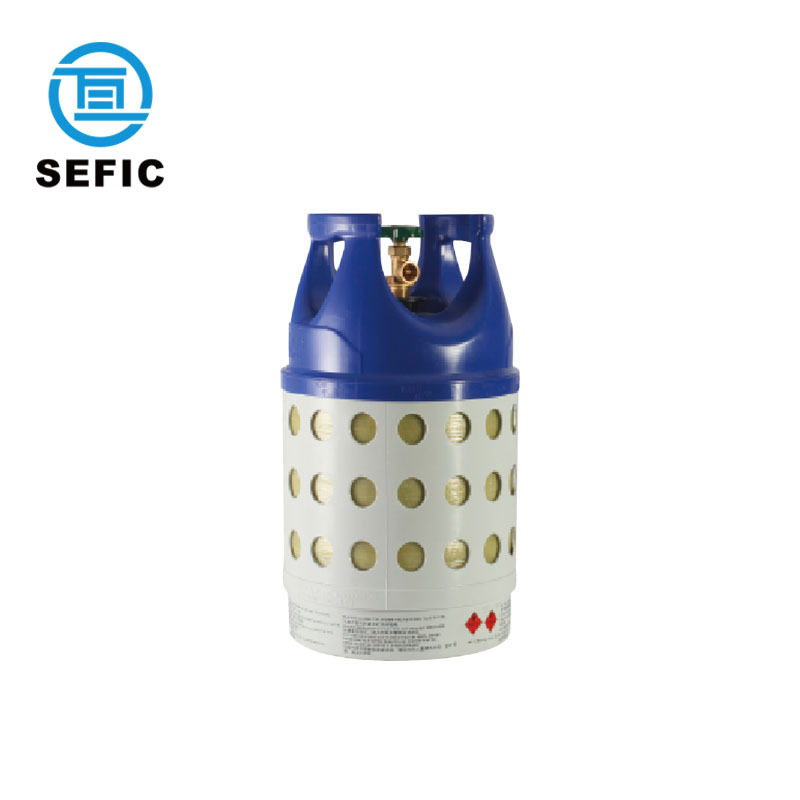 12kg Full-wrpped Fiberglass Gas Cylinder Composite LPG Gas Cylinder Gas Tank Filling Propane