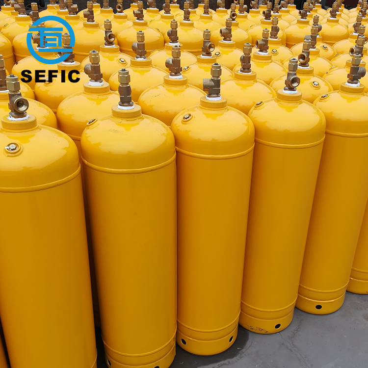 ISO3807 DOT8AL 25L 40L 43.3L 60L Acetylene Gas Cylinder Price Filled 99.6% Purity Acetylene Gas Factory Supply