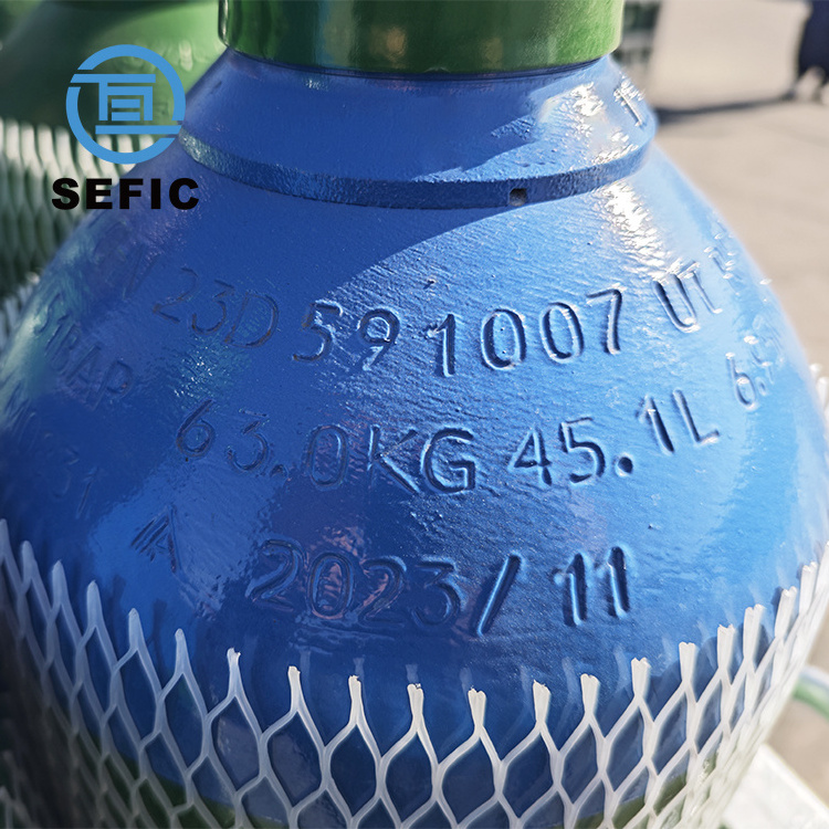 Iso9809-1 50l 300bar 229mm Industry Gas Cylinder Tped Oxygen Nitrogen Argon Helium Co2 Bottle