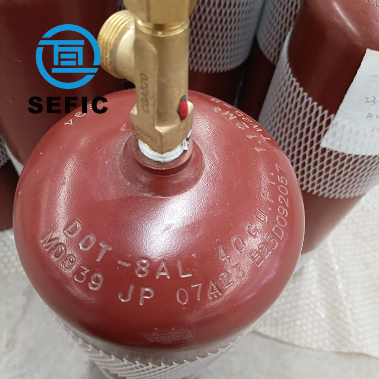 SEFIC DOT8AL B40 Acetylene Gas Cylinder (Cylinder & 40cu/ft C2h2 Industrial Gas Cylinder