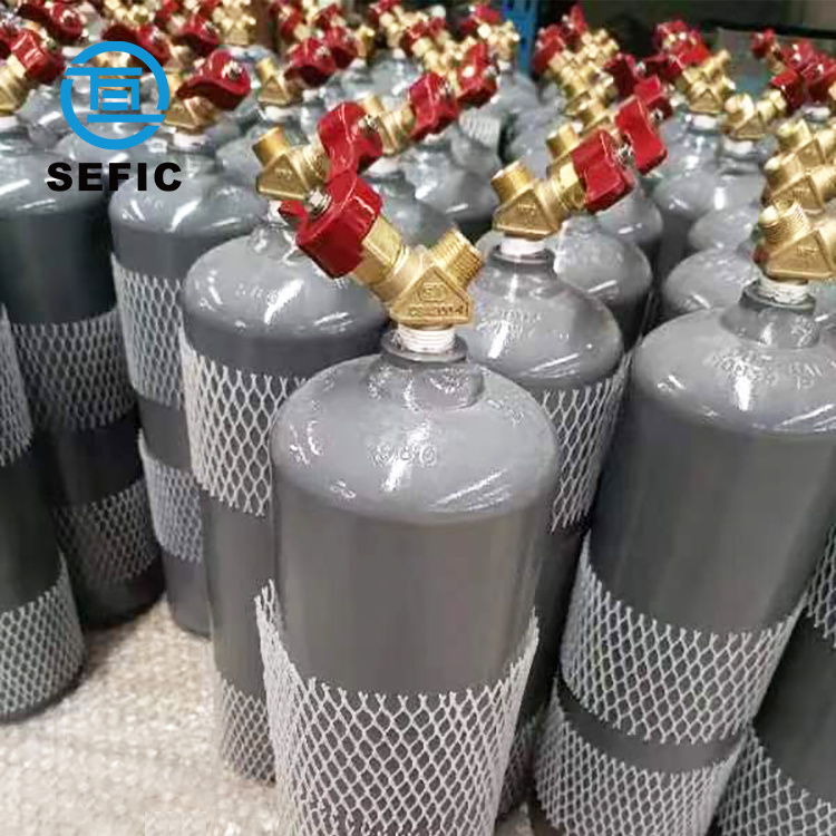 ISO3807 DOT8AL 25L 40L 43.3L 60L Acetylene Gas Cylinder Price Filled 99.6% Purity Acetylene Gas Factory Supply