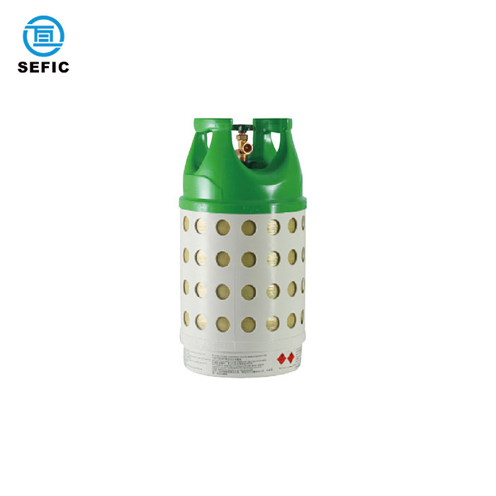 Composite Material Glass Fiber LPG Gas Cylinder 7.5-14.9KG Plastic Gas Tank Lpg Customized