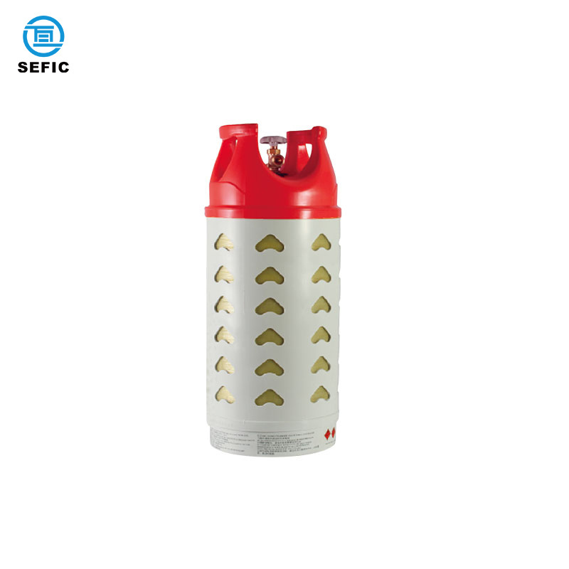 SEFIC Portable High Quality Composite Lpg Cylinders 15kg Hdpe Liner Fiberglass Wrapped Propane Tank For Cooking