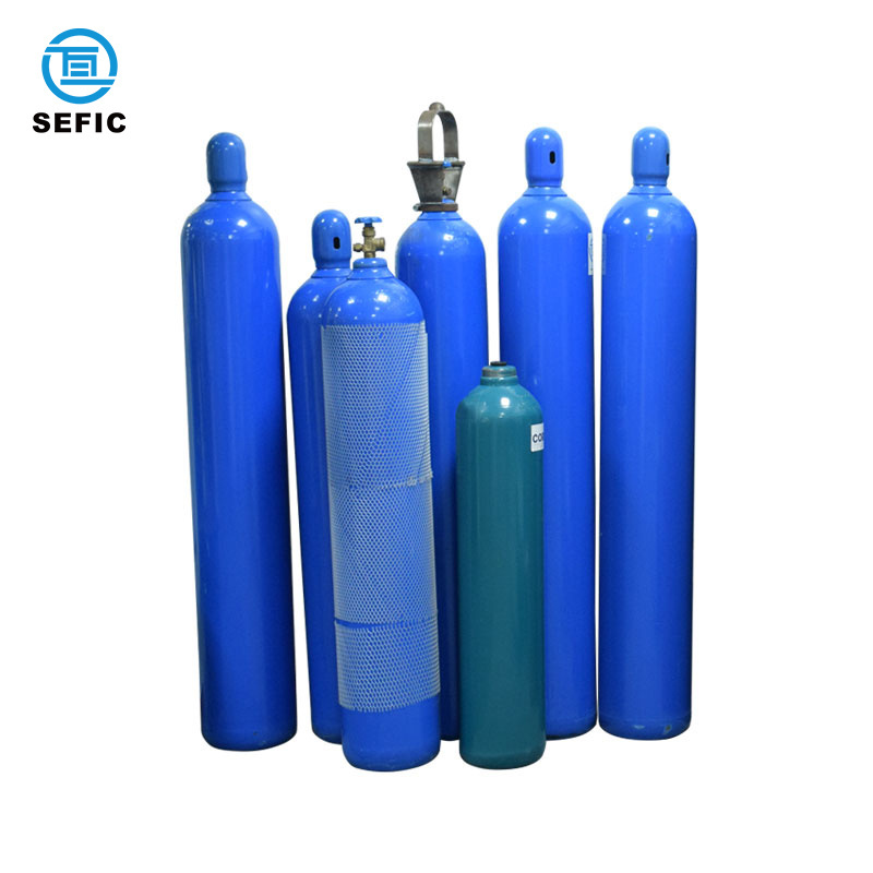 Empty High Pressure Gas Bottle 40L/47L/50L/68L Industrial Oxygen Gas Cylinder