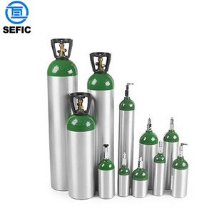 High Quality 8L 9L 10L 11L 12L ENISO7866 Standard Aluminum Gas Cylinder TPED/PED Oxygene Cylinder Tank