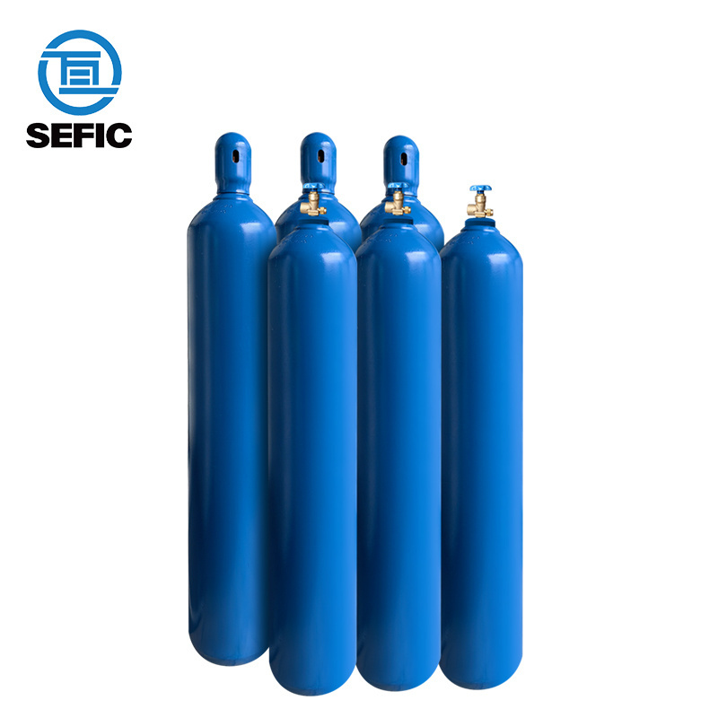 High Pressure 40L 48.8L 50L 2400psi ISO/DOT Medical Gas Cylinders Seamless Steel Oxygen Gas Tank