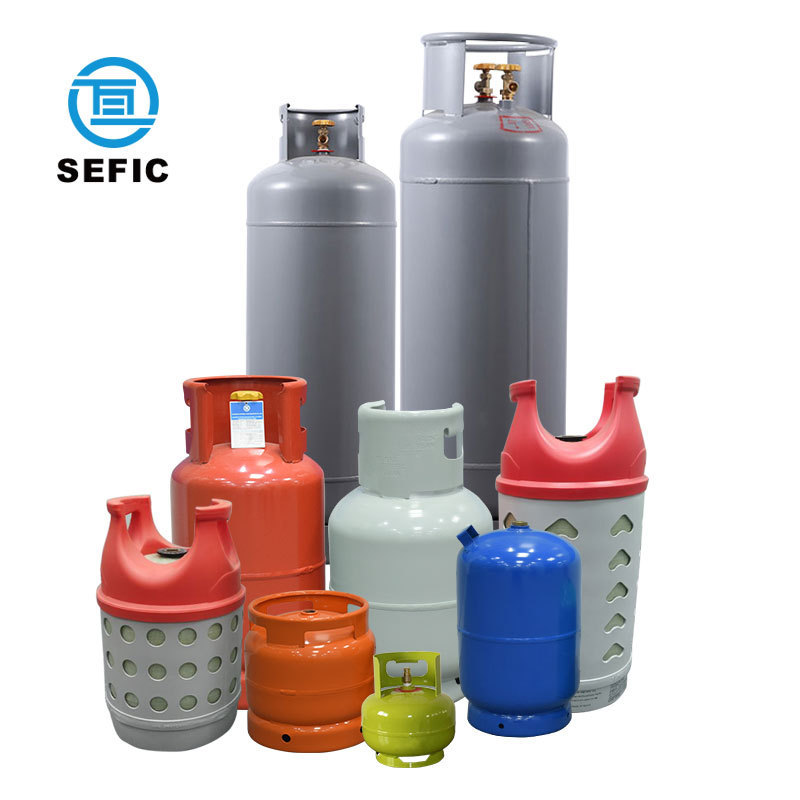 SEFIC 3kg-45kg LPG Cylinder composite plastic glass fiber  steel lpg cylinder for cooking