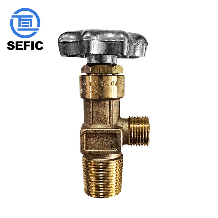 QF-42D CGA350 CGA580 CGA320 150bar 200bar High Pressure Brass Gas Valve For Oxygen /Co2/Argon/Helium/Nitrogen/Acetylene Cylinder