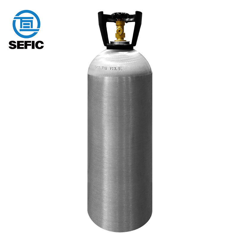 Competitive Hot Product Co2 Gas Cylinder 10lb 15lb 20lb Aluminum Co2 Cylinder With Handle Co2 Tank