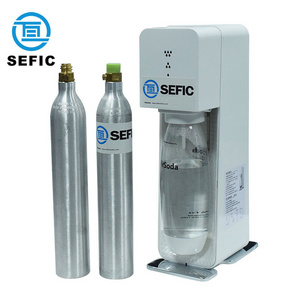 TPED 0.6L Storage Food Grade Co2 Tank Cylinder With Valve For Soda Beverage Aluminum Cylinder