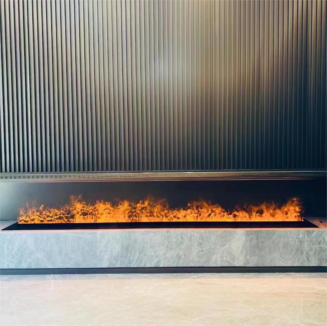 New Modern Insert 1750mm 3D water Vapor Steam fireplace for Villa