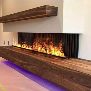 Free Standing Electric Water Steam Fireplace for Villa WiFI Remote Control Reality Flame Indoor Fireplaces