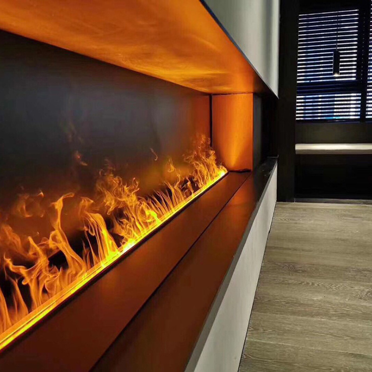 Vapor Steam Water Fireplace Atomizing Mist Insert Neon Flame Decorative Led 3D Intelligent Electric Fireplaces