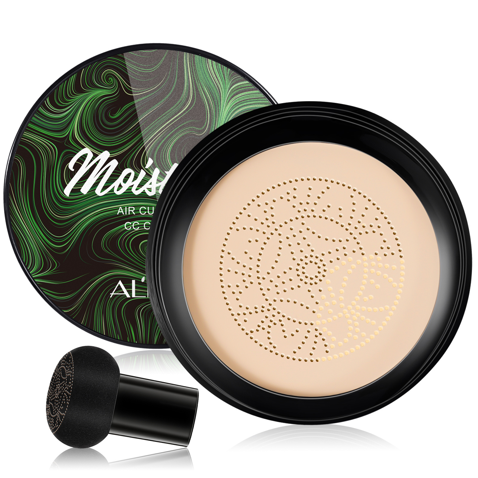 ALIVER Natural Color Magic Make-up Mushroom Head Air Cushion Cc Cream Stamp Air Cushion Foundation