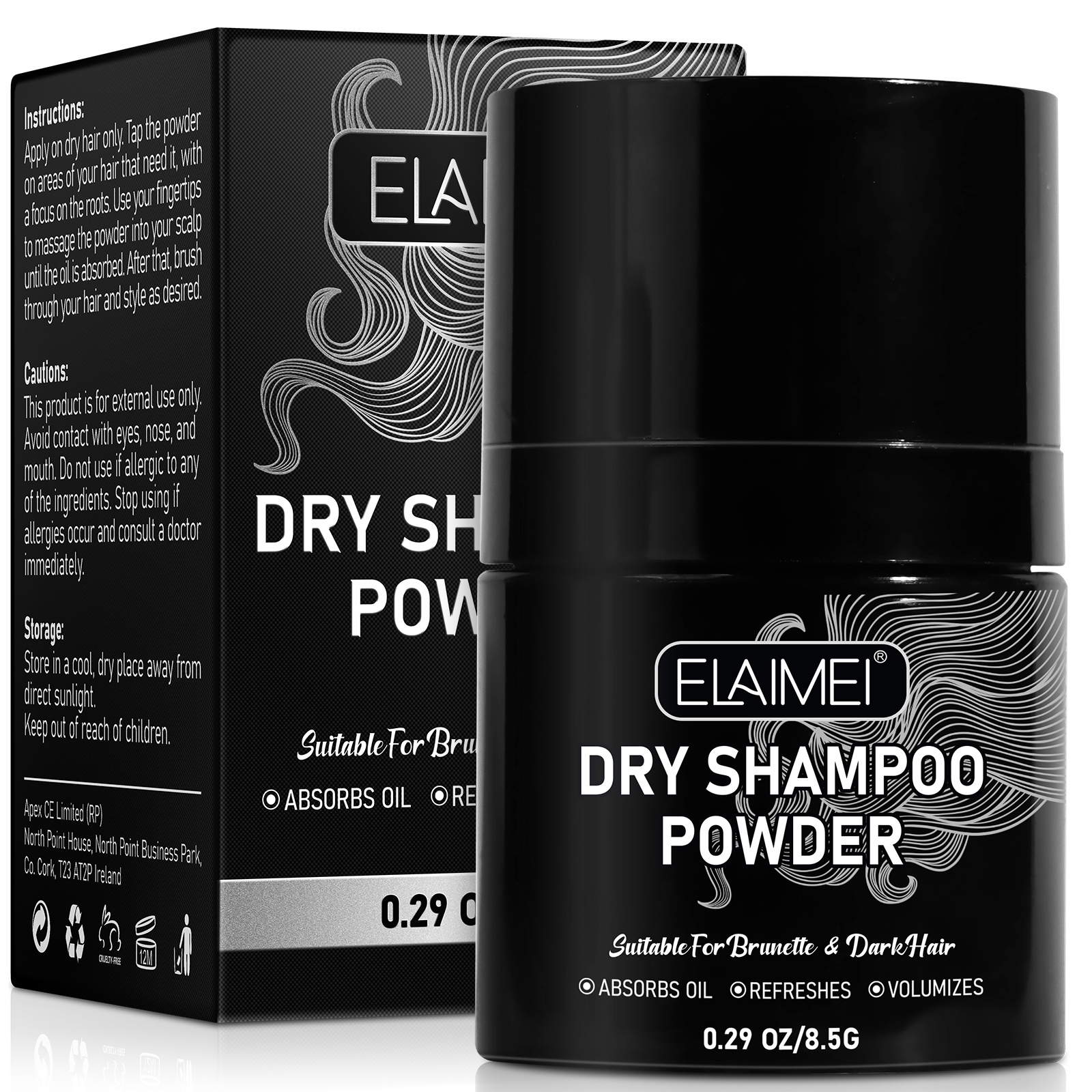 ELAIMEI absorbs oil refreshes prevent hair fall private label china dry shampoo manufacturers,powdered dry shampoo