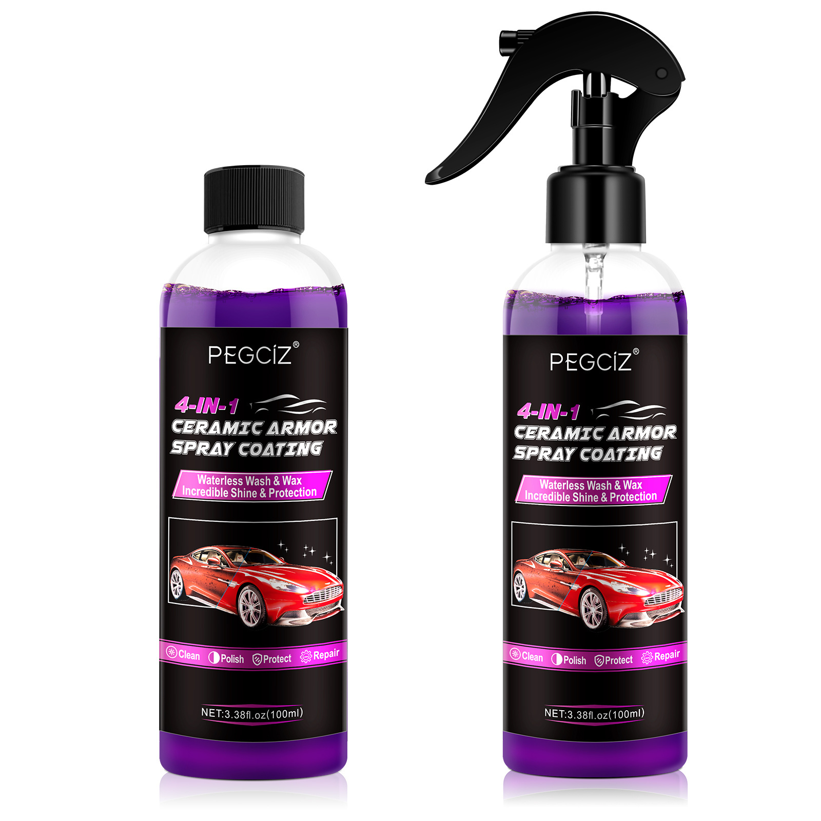 PEGCiZ private label ceramic coating car surface nano spray,high protection quick ceramic car nano coating spray