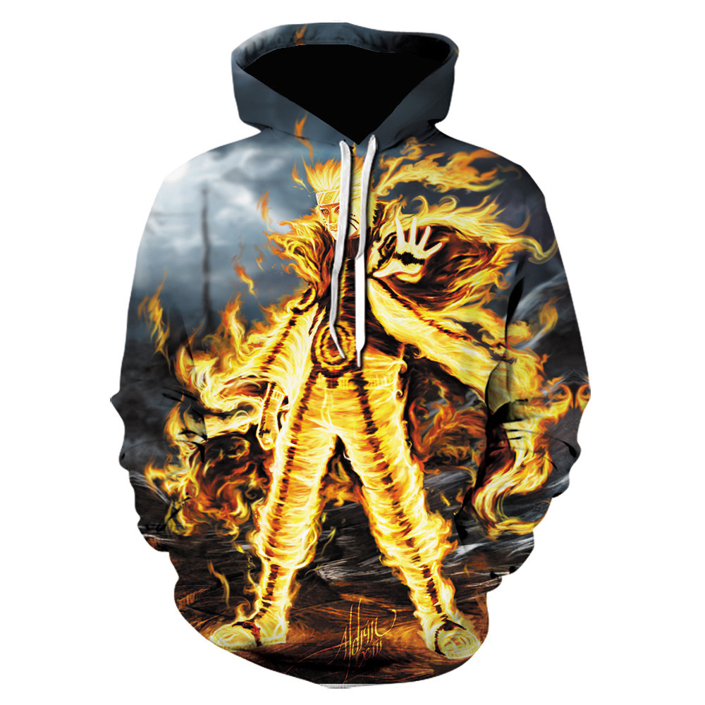 Free sample Custom 3d Printed Hoodie Oversize Pullover Unisex blank anime sweatshirts Polyester sublimation hoodie for men