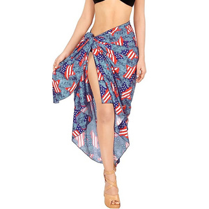 Sexy Women Beach Bikini Cover Up Wrap Skirt Sarong Scarf Bathing Suit Beachwear Swimsuit Cover up sarongs for women