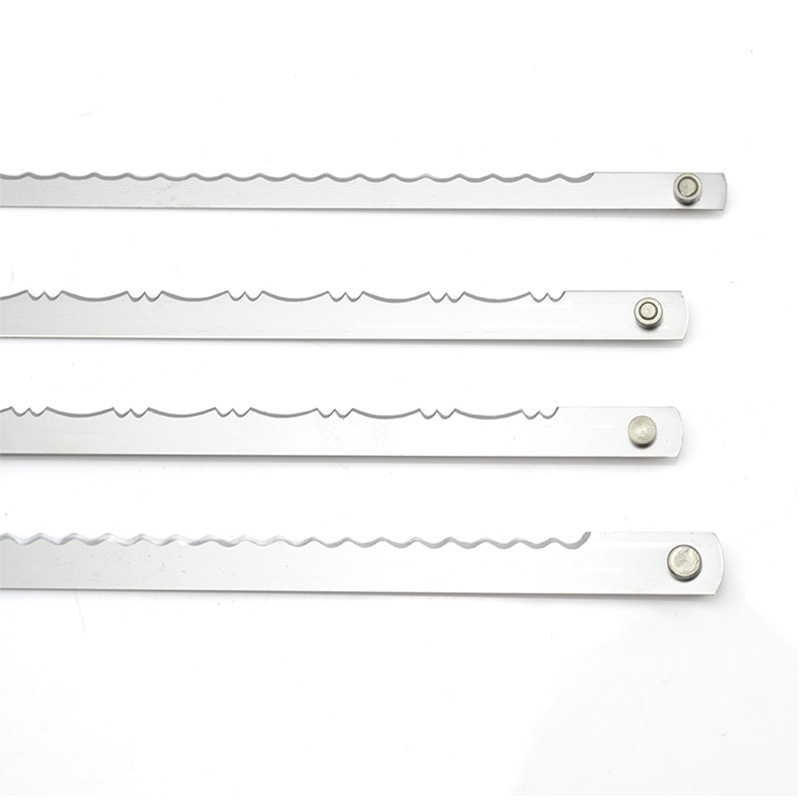 Stainless steel serrated bread slicer blade