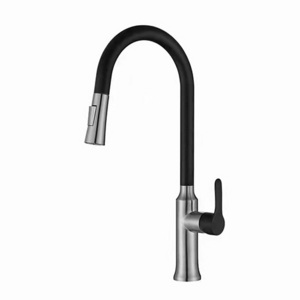 Black Widespread Kitchen Faucet