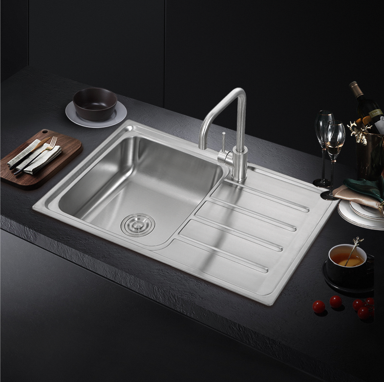 Stainless steel sink manufacturers  wash basin sink single sink with plate drawing