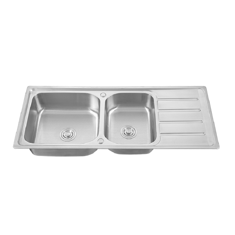 Wholesale 304 single bowl kitchen sink with drain board