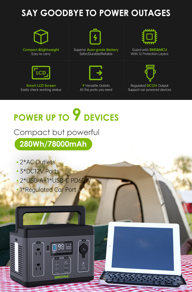 All in one 300w 12v dc 220v ac mini home outdoor portable solar generator kit with lithium battery