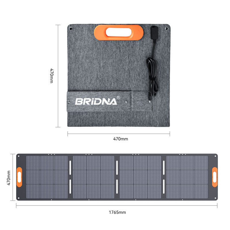 Bridna New design 120w outdoor flexible sun power foldable 120w solar panel