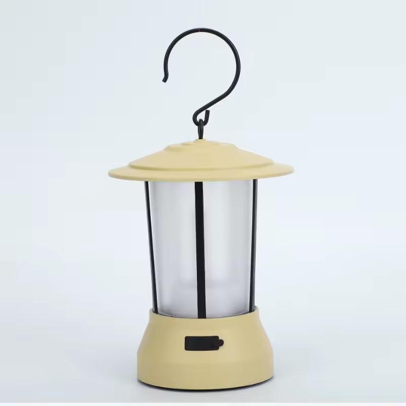 Outdoor Camping Lamp Rechargeable Retro Flame Lantern Long Endurance Decorative Lamp