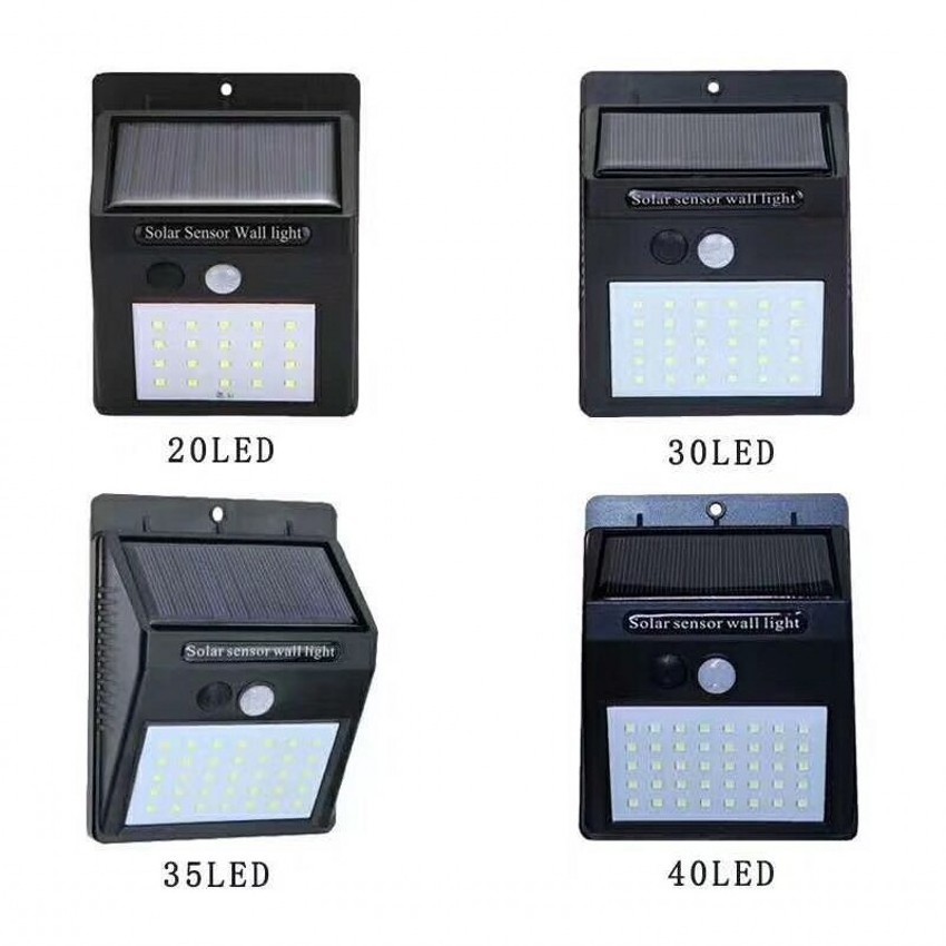 20 Led Solar Lights Pir Motion Sensor Outdoor Waterproof Wireless Security Solar Powered Outside Garden Street Wall Lamp