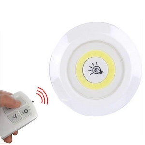 3w cob wireless led wall lamp with remote control, under cabinet, night light, kitchen, wardrobe, bathroom, stairs